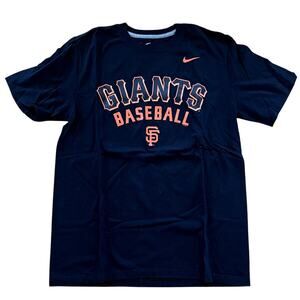 San Fransisco Giants Nike Athletic T-Shirt Mens Large Black Orange Logo MLB
